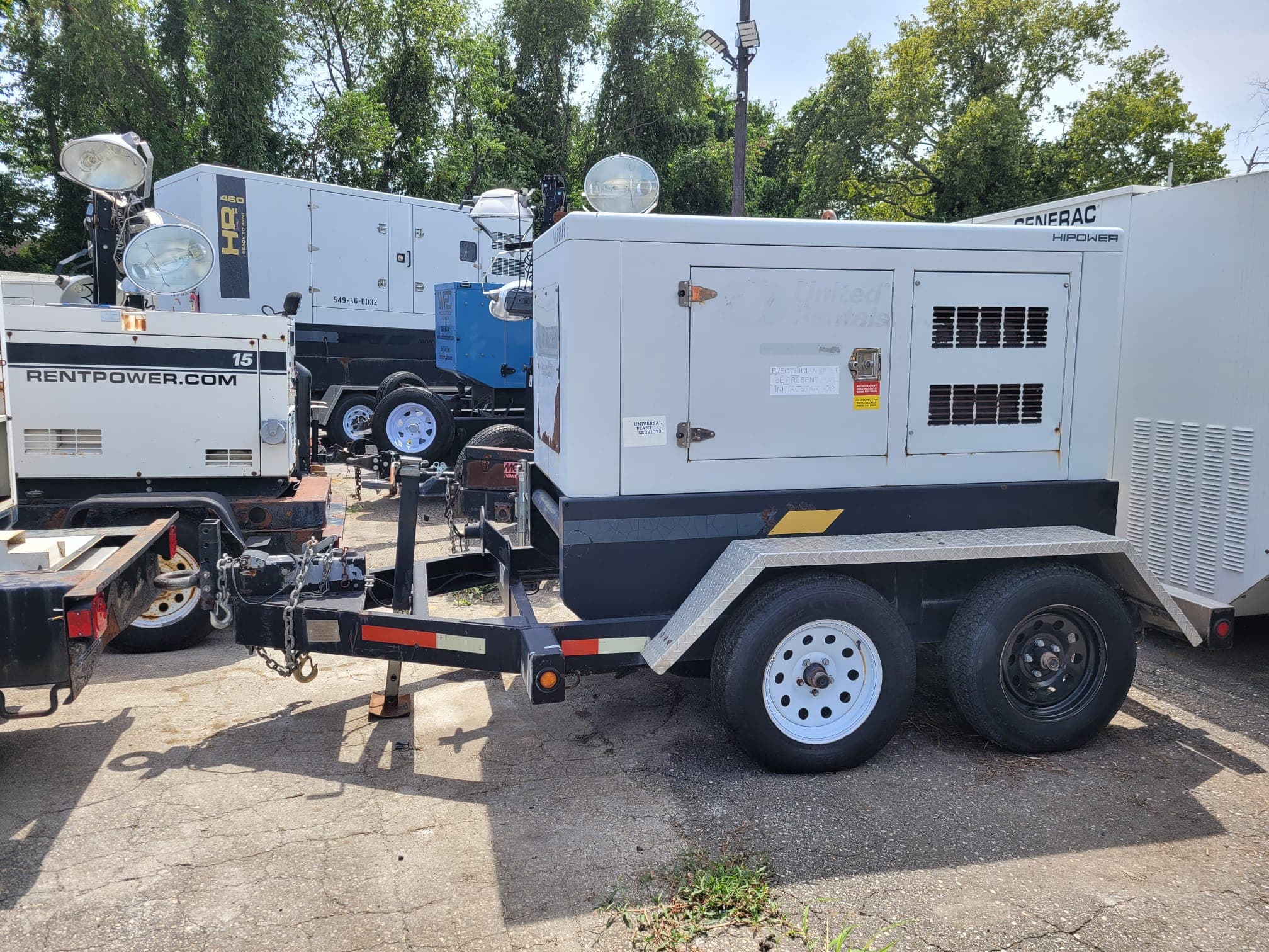 Used 40 kW HIPOWER HRWY-50 T6 SA Portable Diesel Generator - EPA Tier 4i