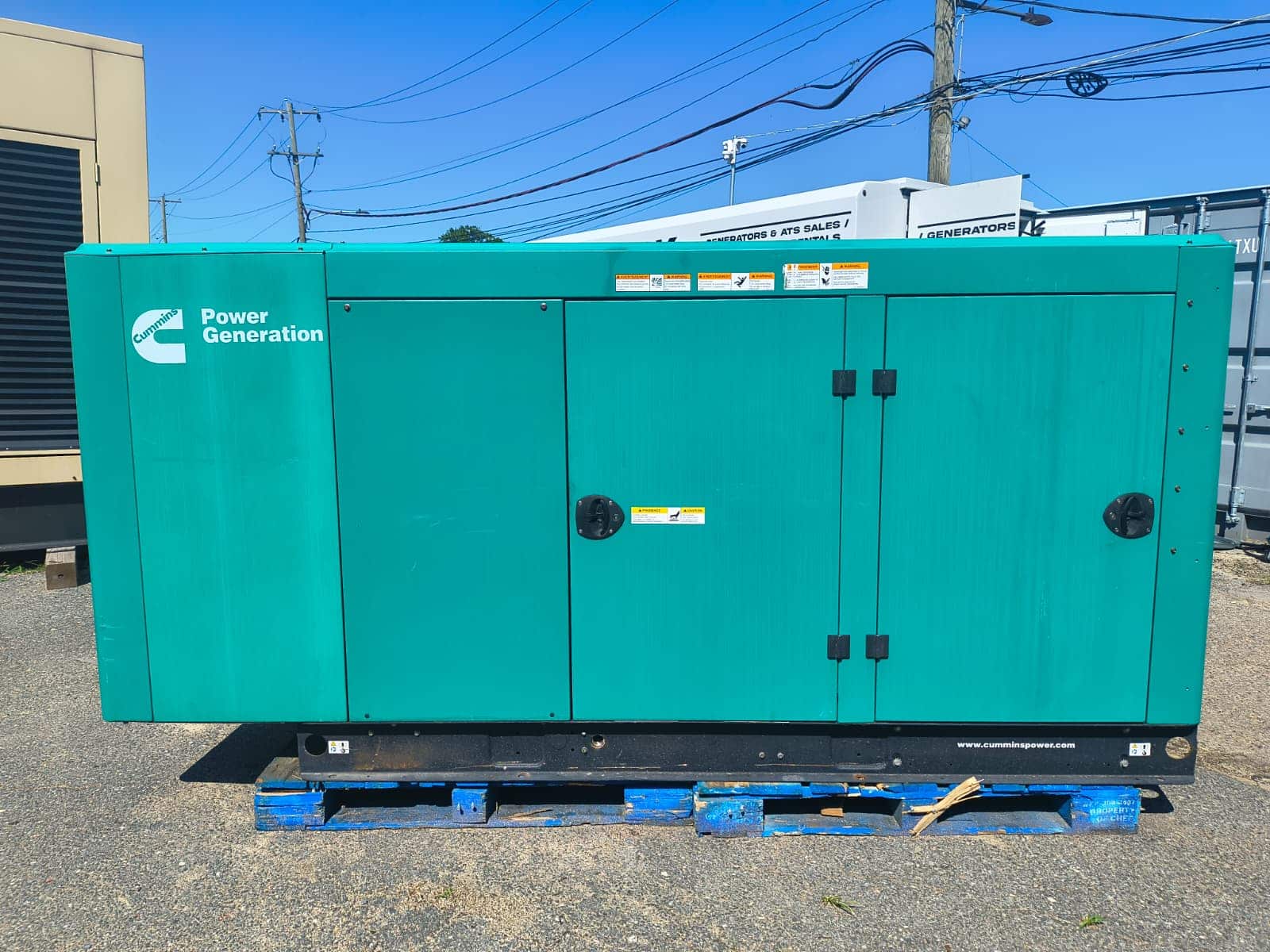 Used 80 kW Cummins C80N6 Natural Gas Generator