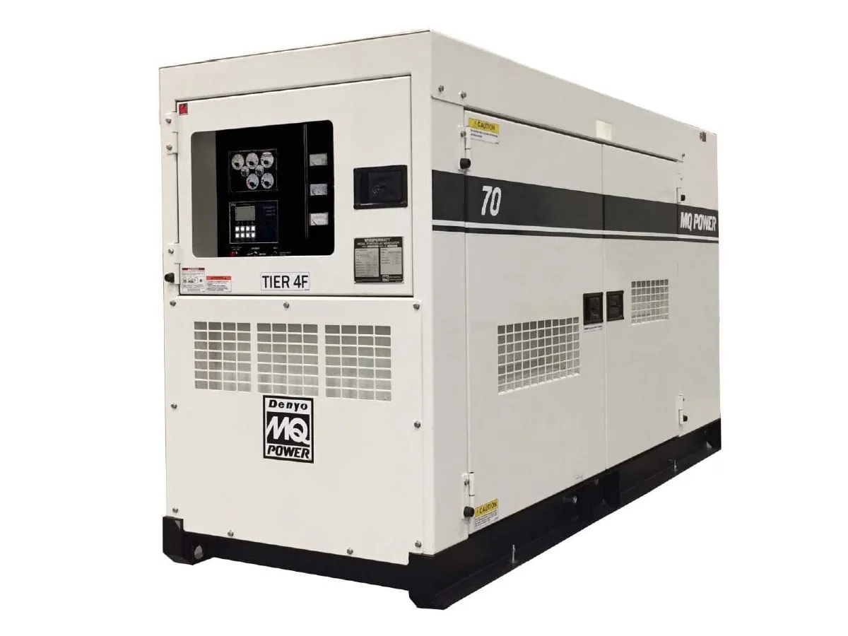 MQ Power MQ Power DCA-70 WhisperWatt 62 kW liquid-cooled standby generator