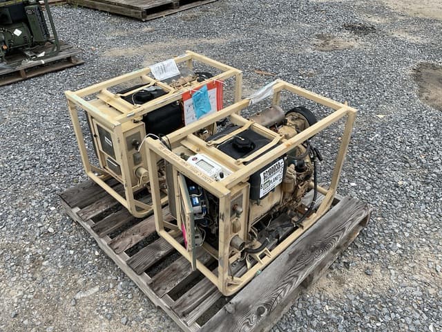 (2) Dewey MEP-531A 2kW Generator Sets - alternate view