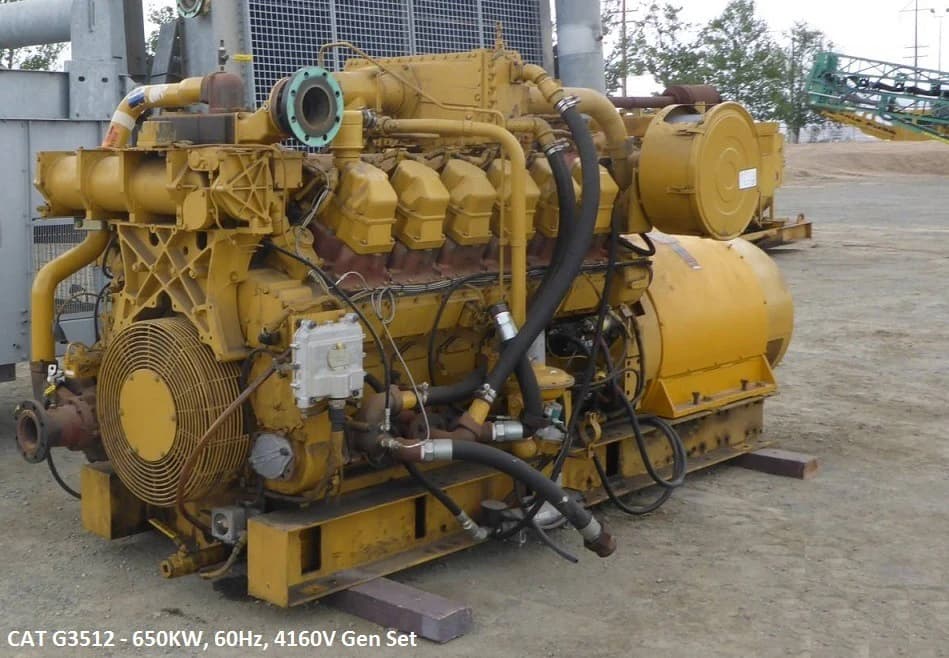 Caterpillar G3512 - 650 Kw Natural Gas Generator