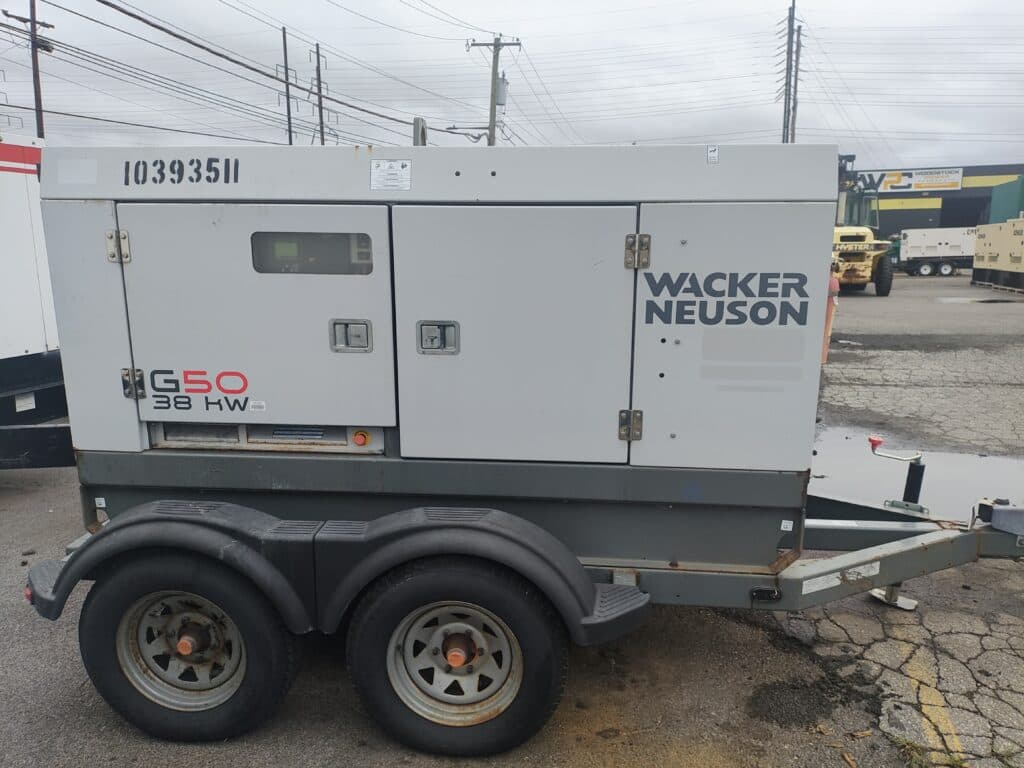Used 25 kW Wacker Neuson G50 Portable Diesel Generator – EPA Tier 4 - Woodstock Power