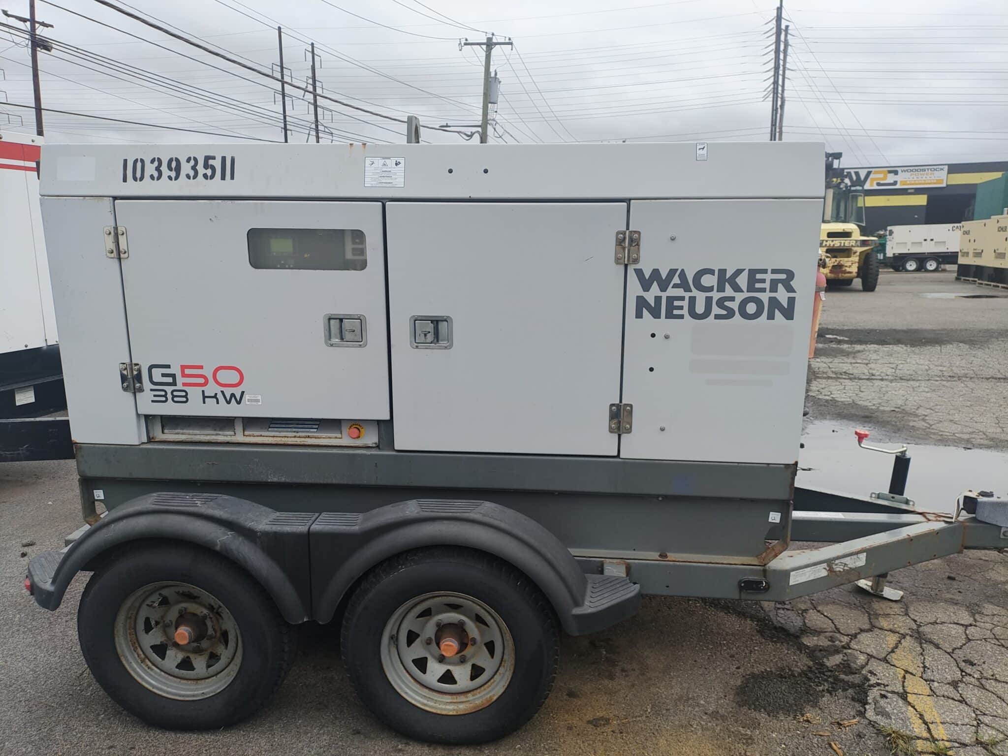 Used 25 kW Wacker Neuson G50 Portable Diesel Generator – EPA Tier 4