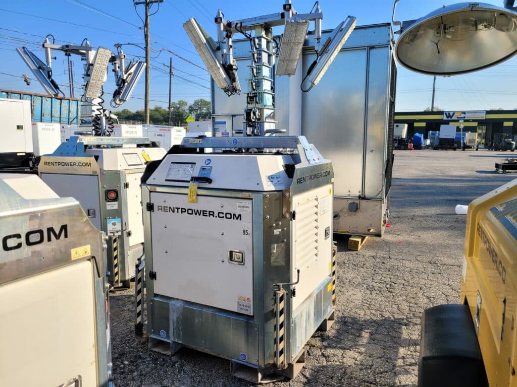 Used 2.9 kW Generac CUBE+ Portable Diesel Generator Light Tower - EPA Tier 4 Final - Woodstock Power inventory photo