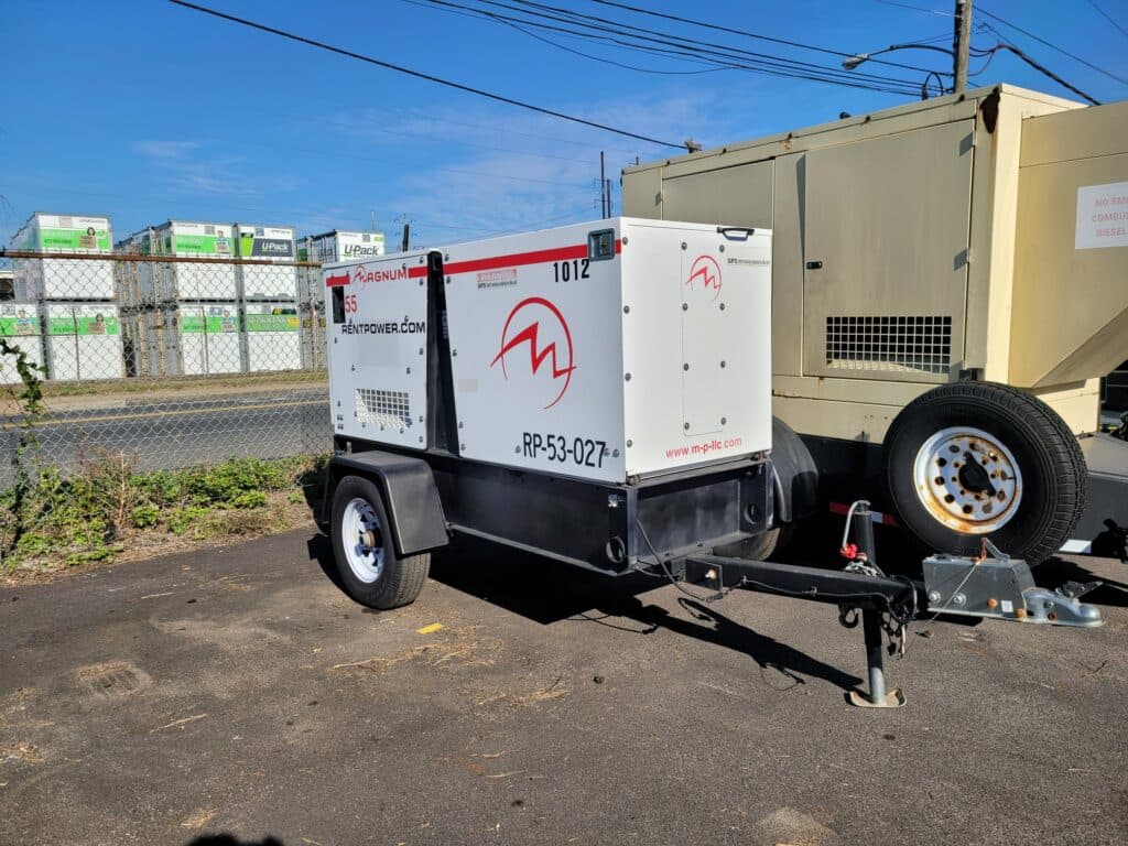 Used 44 kW Magnum MMG55FH Portable Diesel Generator - EPA Tier 2 - Woodstock Power inventory photo