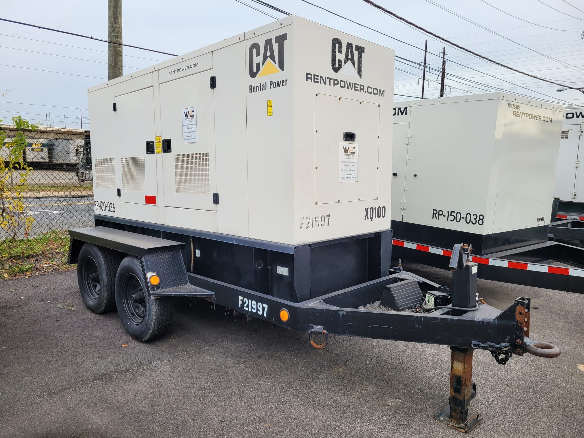 Used 100 kW CAT XQ100 Portable Diesel Generator - EPA Tier 2